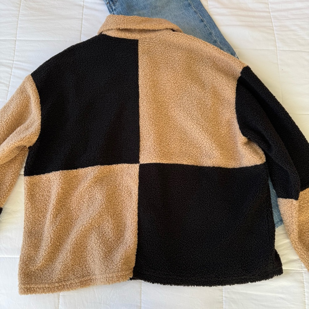 Acoa Women Chekered Button Up Sweater Size Small - Picture 5 of 5